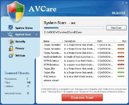 screenshot AV Care