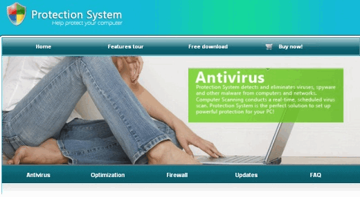 screenshot website Protection System