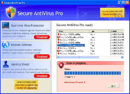 screenshot Secure Antivirus Pro