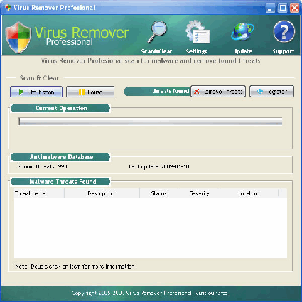 screenshot Virus Remover Professional