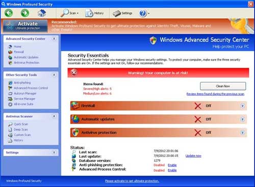 Windows Profound Security