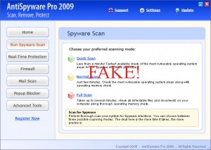 screenshot Windows Antispyware Pro 2009