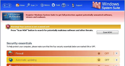 screenshot Windows System Suite