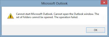 Outlook start niet op
